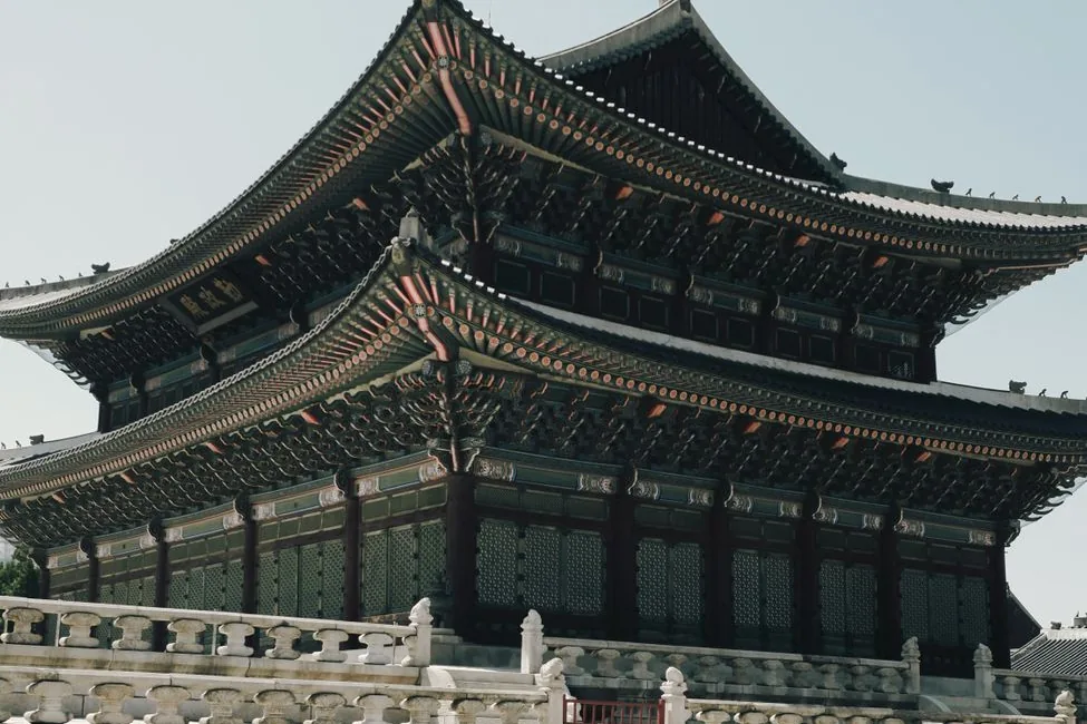 A palace hall at Gyeongbokgung, Seoul